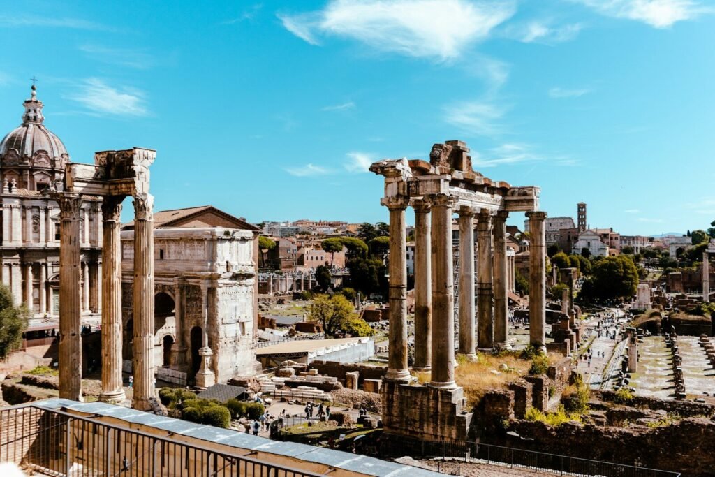 Colosseo and Roman Forum Space Journey